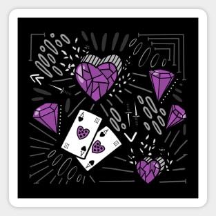 Purple Ace Magnet